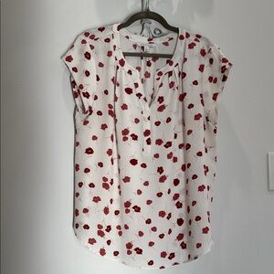41 Hawthorn Red Floral Blouse